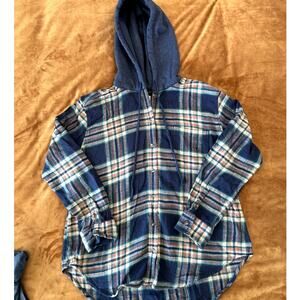 American Eagle Hooded Men’s Flannel Great Condition